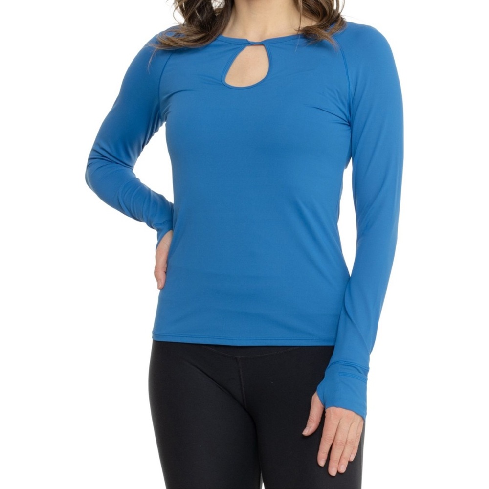 NWT M Greyson Tulia Shirt, Long Sleeve, Blue Bird
